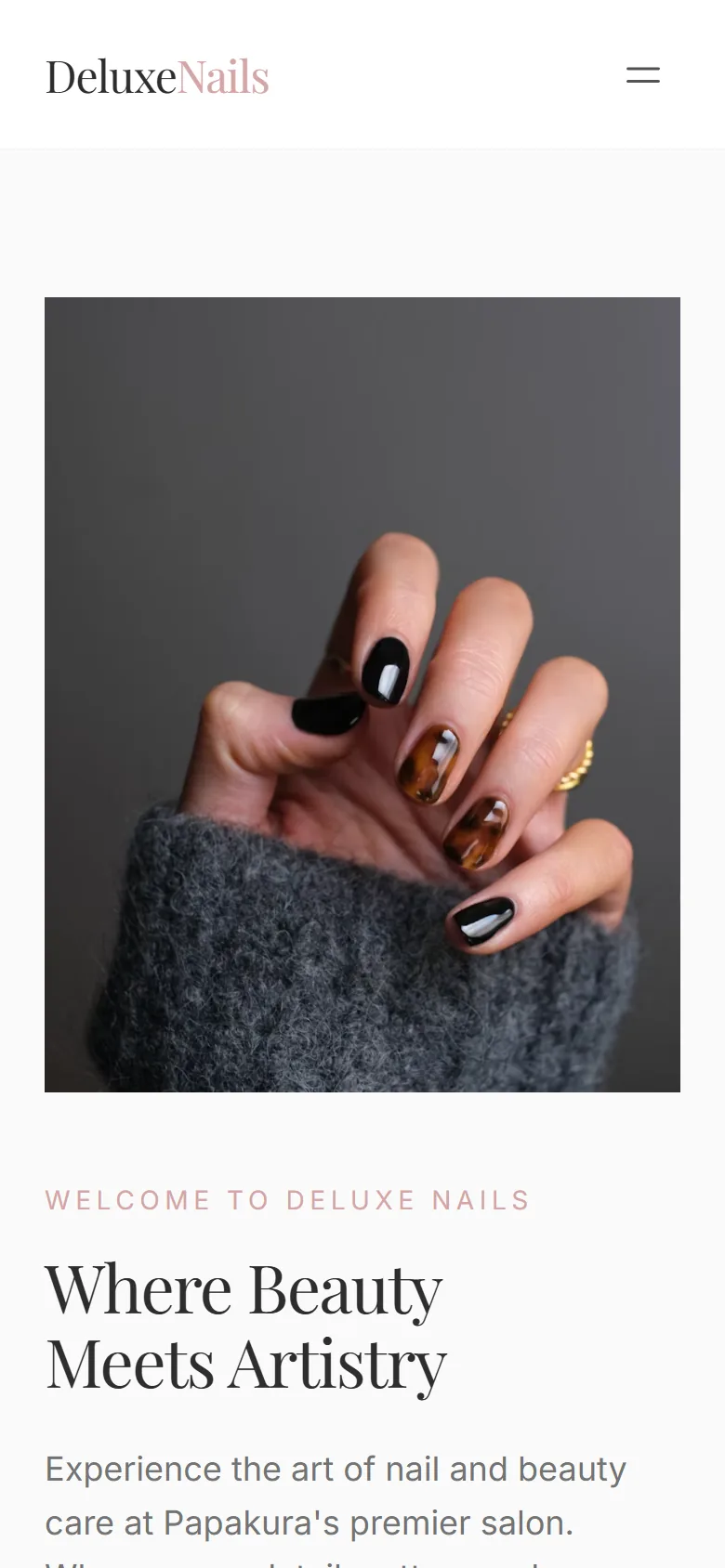 Deluxe Nails on a phone